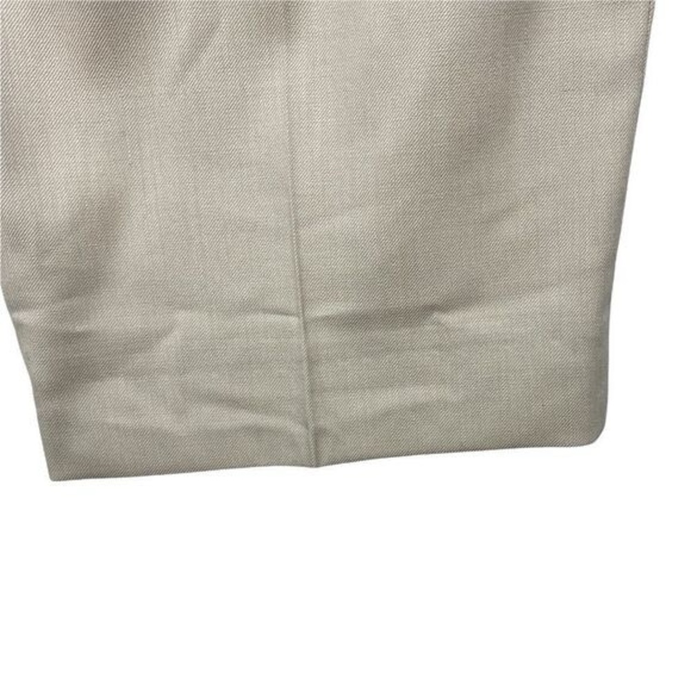 Pierre cardin Mens Vintage Beige Lined Pleated Dress Pant US 34 Short - Picture 15 of 16